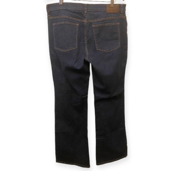 Lauren Ralph Lauren Sz 14 Mid Rise Boot Cut Jeans Women’s Dark Wash Stretch - Picture 2 of 13